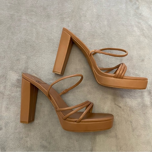 Jeffrey Campbell Tan Strappy Heels - Picture 3 of 7